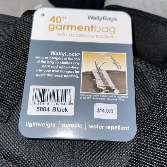 COPY - New WallyBags® 40” Deluxe Travel Garment Bag with Two Pockets NWT​